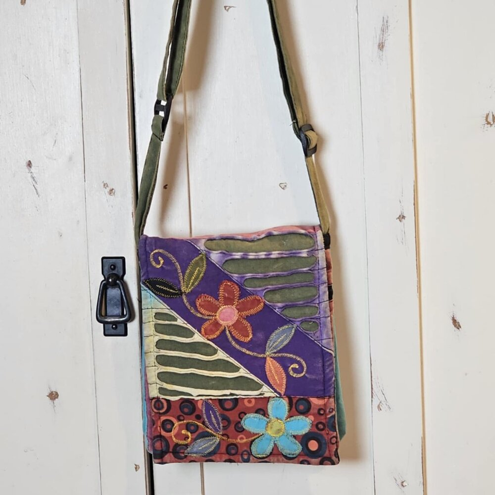 Rising International Boho Patchwork Crossbody Bag… - image 2